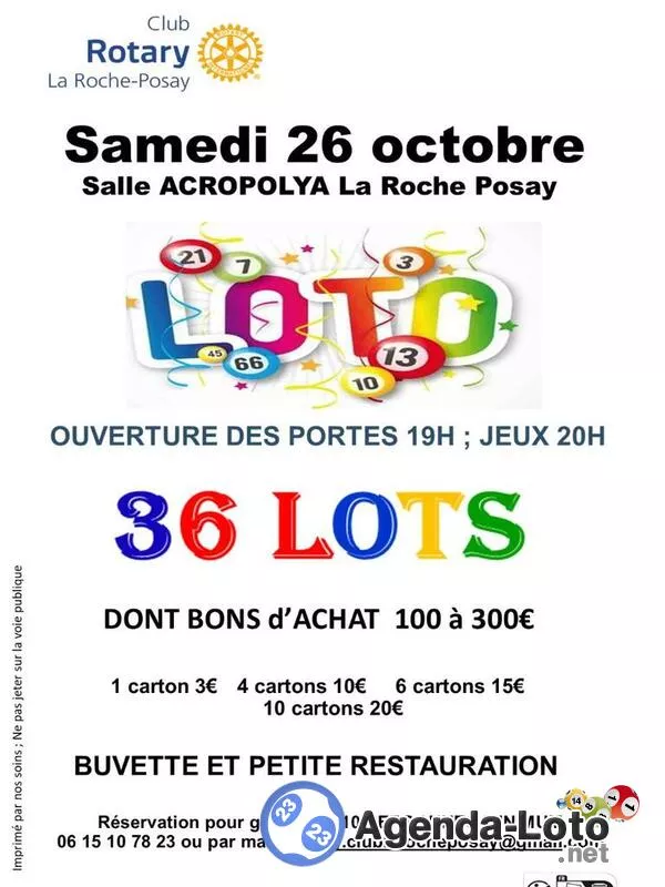 Loto du Club Rotary la Roche Posay