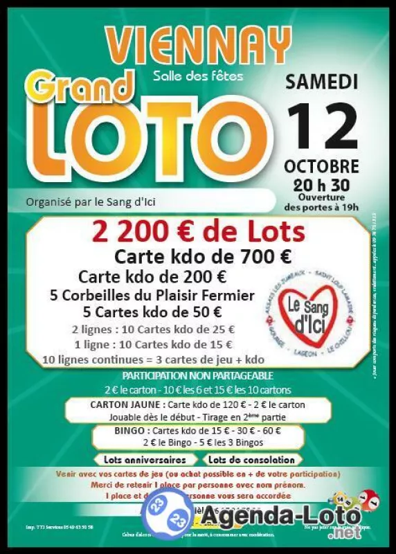 Grand Loto le Sang d'Ici