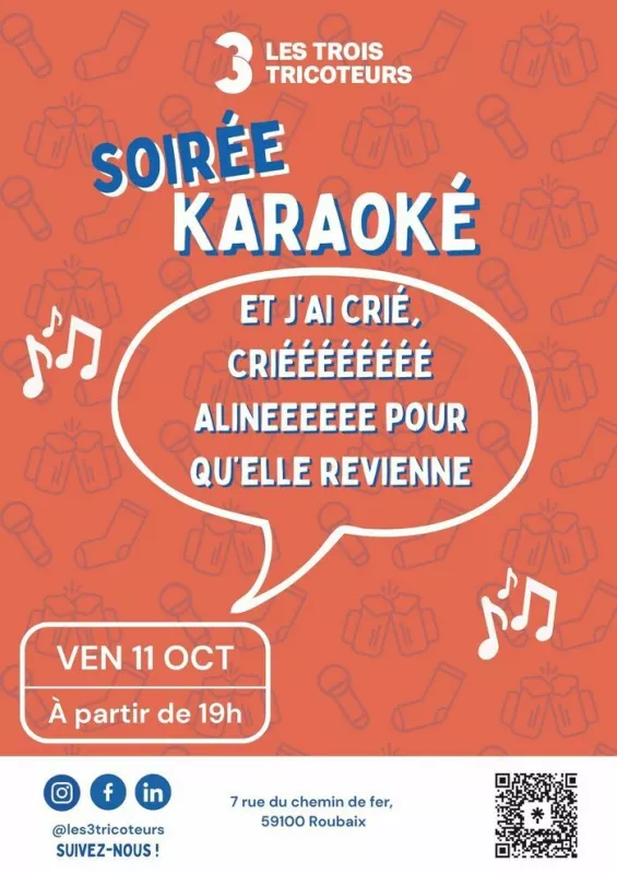 Soirée Karaoké chez les 3 Tricoteurs