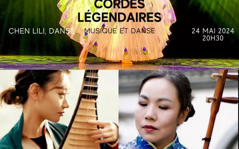 Cordes et Corps Légendaires-Musique et Danse Chinoise au Théâtre Mandapa