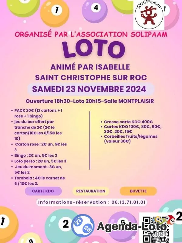 Loto Animé par Isabelle Asso Solipaam