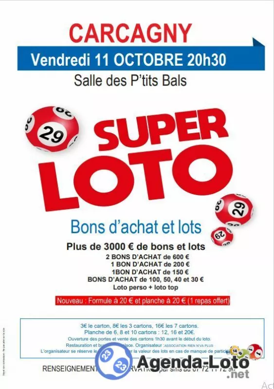 Loto Bons D Achat et Lots