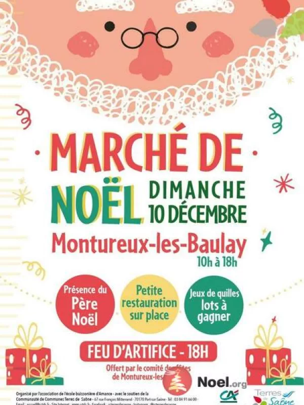 Marché de Noel Grand Feu D Artifice a 18H00