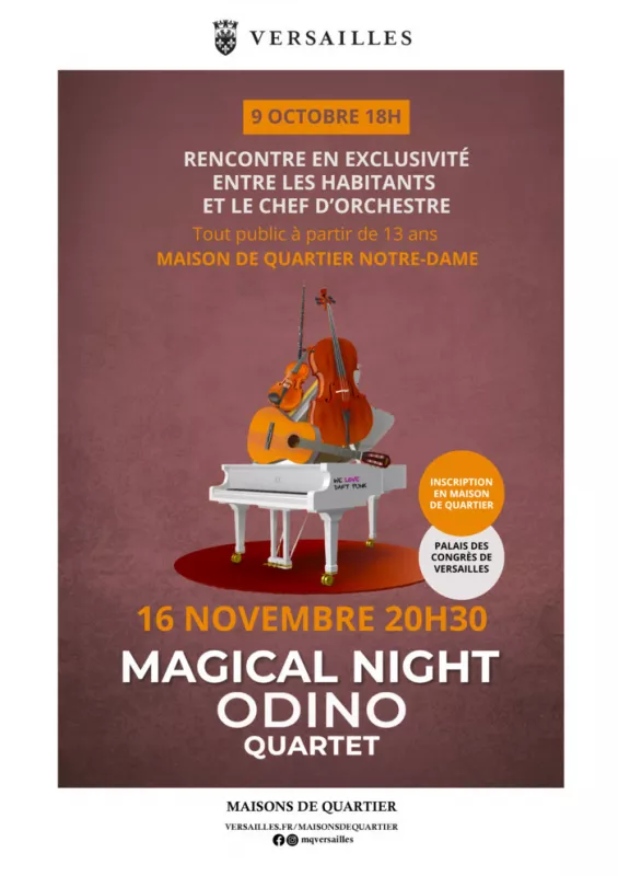 Concert Odino Quartet : Rencontre avec Sylvain Audinovsky