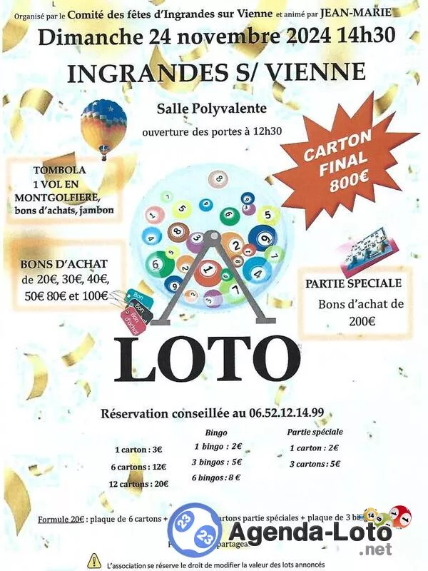 Comité des Fêtes Ingrandes sur Vienne Animé par Jean-Marie