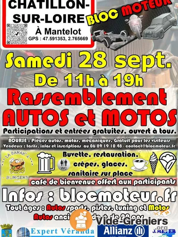 Rassemblement Autos et Motos avec Bourse Dédiée