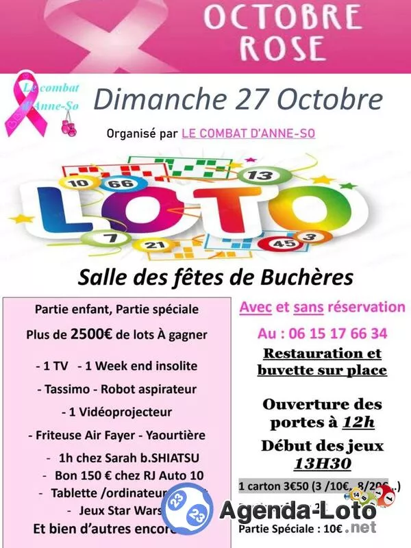 Loto Octobre Rose