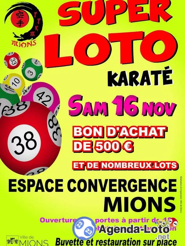 Grand Loto du Karate de Mions