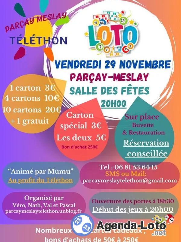 Loto au Profit du Téléthon Animé par Mumu