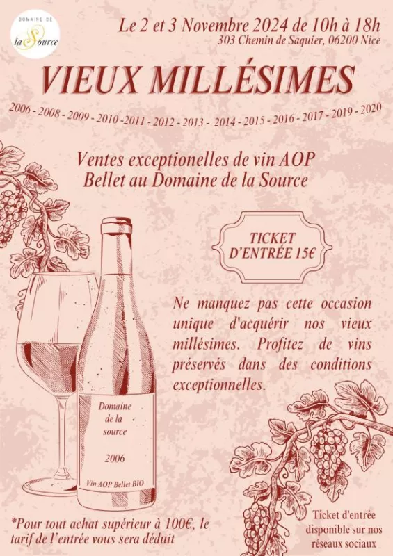 Ventes de Vieux Millésimes