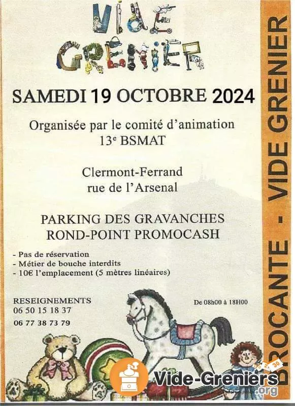 26 Ème Vide Grenier 13E Bsmat de Clermont Ferrand