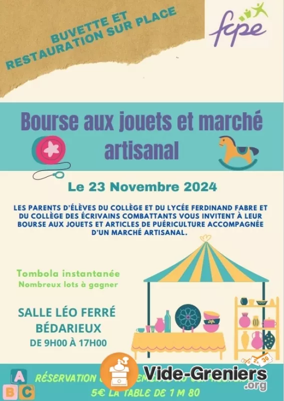 Bourse Aux Jouets, Article de Puériculture et Marché Artisal