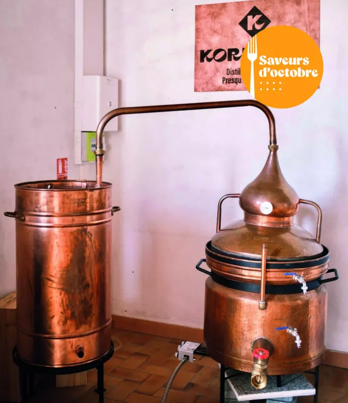 Visite de la Distillerie pendant les Distillations-Saveurs d'Octobre