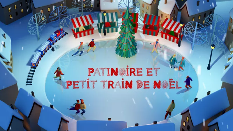 Patinoire & Petit Train de Noël