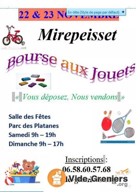 Bourse Aux Jouets-On Vend pour Vous