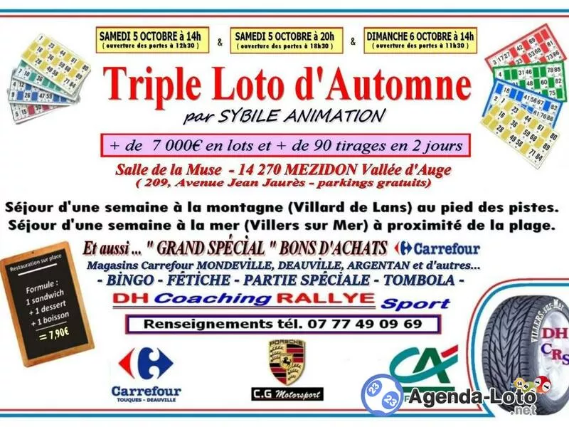 Triple Loto d'Automne par Sybile Animation