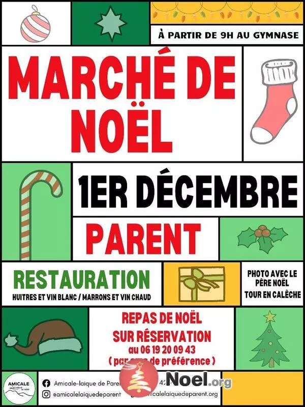 Marché de Noël de l'Amicale Laïque de Parent