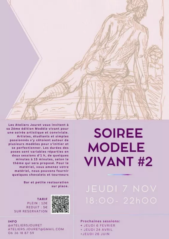 Soirée Modéle Vivant Aux Ateliers Jouret