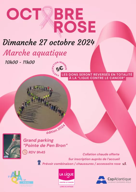 Marche Aquatique pour Octobre Rose