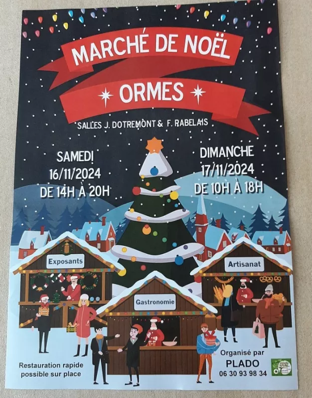 Marché de Noël à Ormes 45140