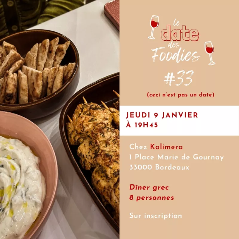 Date des Foodies #33 : un Dîner Grec 