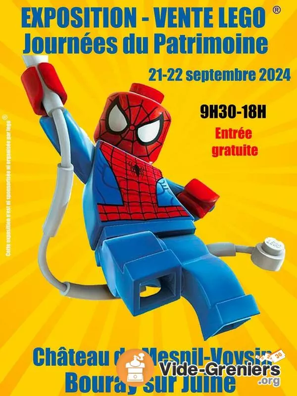 Exposition Vente Lego Journées du Patrimoine