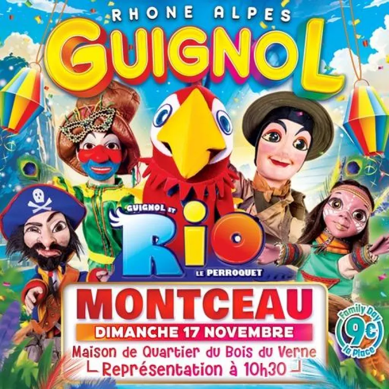 Guignol Rhône Alpes et Rio le Majestueux Perroquet