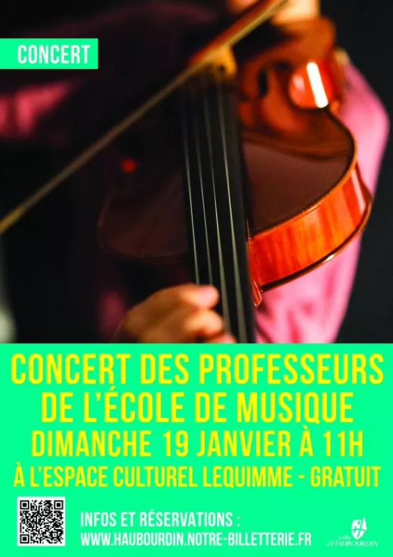 Concert des Professeurs de l'Ecole de Musique