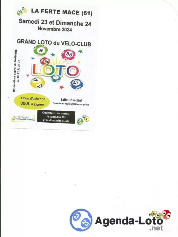 Double Loto du Vélo Club de la Ferté