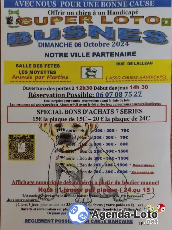 Loto Asso Chiens Handicaps de Robecq