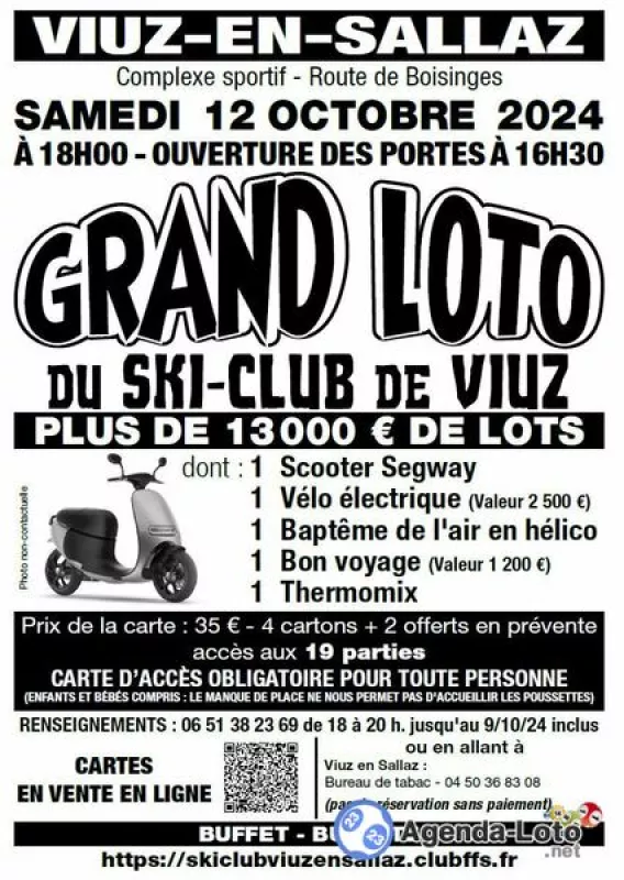 Grand Loto du Ski Club de Viuz en Sallaz