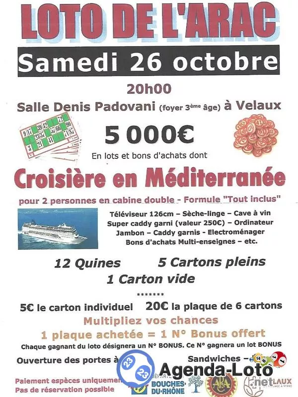 Grand Loto d'Automne de l'Arac