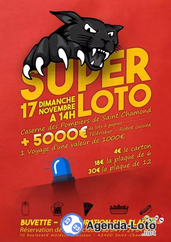 Super Loto des Pompiers de St-Chamond