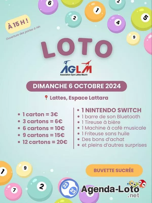 Loto Association Gymnique Lattes-Maurin