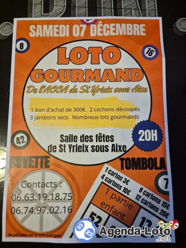 Loto Gourmand de l'Acca