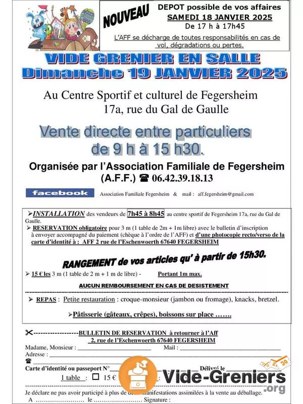 Vide Grenier en Salle