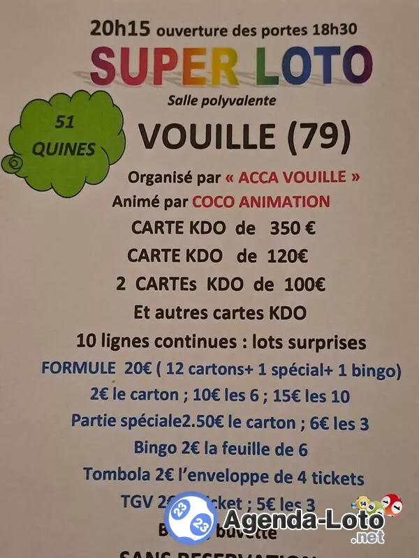 Loto Acca Vouille Animé par Coco Animation