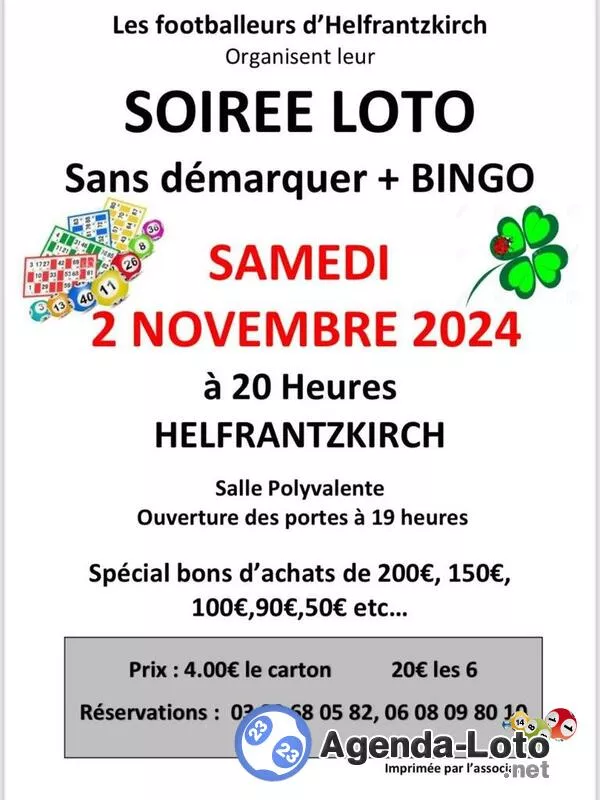 Loto-Bingo de l'Ascco Helfrantzkirch