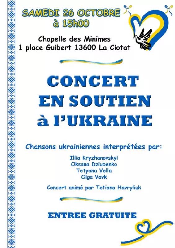 Concert Caritatif en Soutien à l'Ukraine