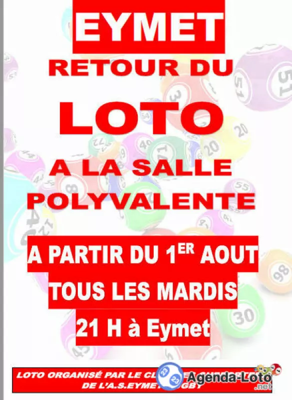 Loto des Supporters de l'A.s.eymet Rugby