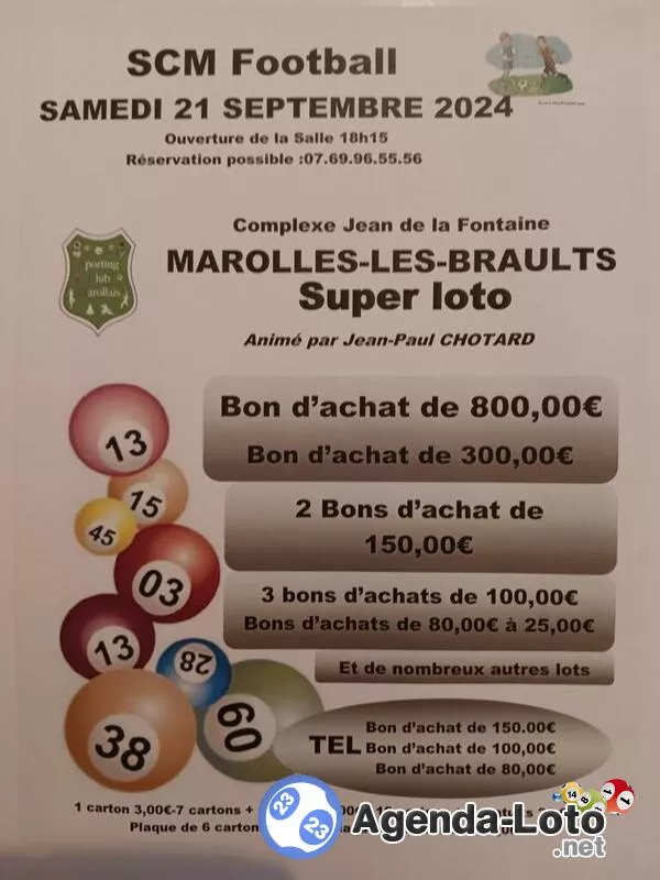 Super Loto Organisé par le Scm Football