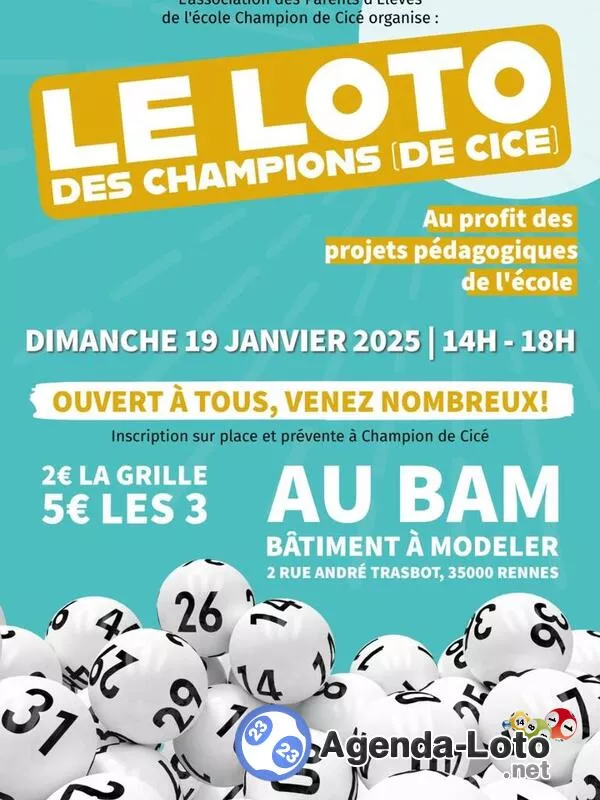 Le Loto des Champions (De Cice) à Rennes