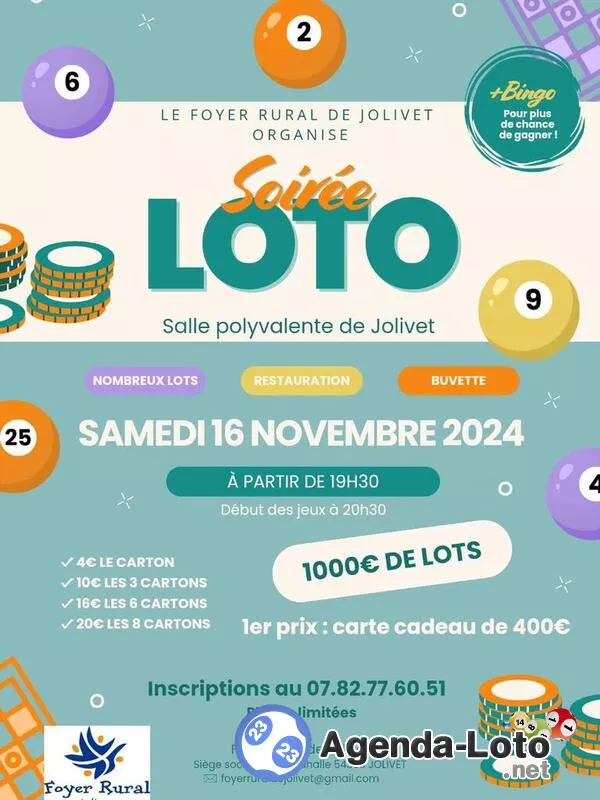 Loto du Foyer Rural de Jolivet