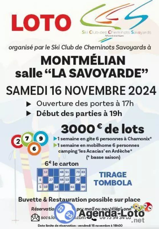 Loto à Montmélian Salle la Savoyarde