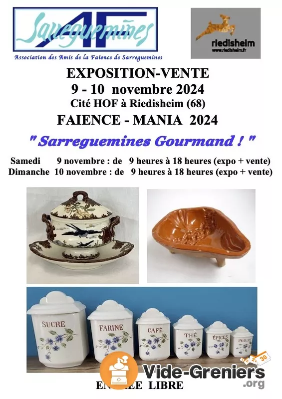 Faïence-Mania , Expo-Vente 'Sarreguemines Gourmand'