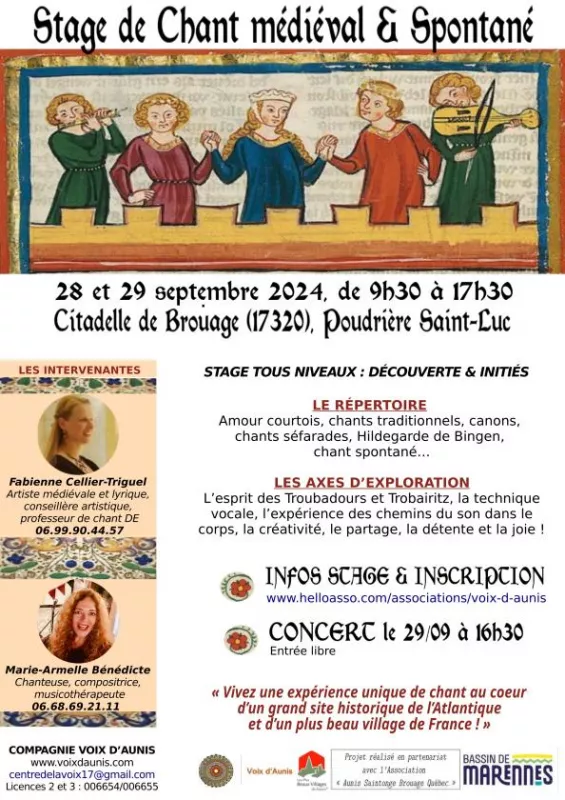 Stage de Chant Médiéval et Spontané