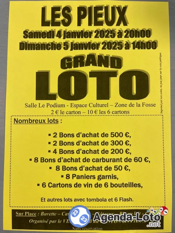 Grand Loto Vcc les Pieux