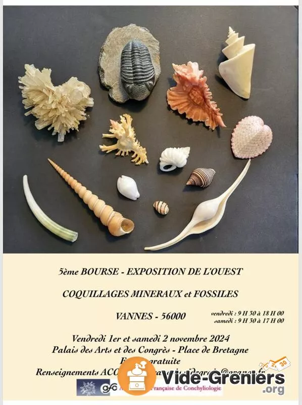 5E Bourse Exposition  : Coquillages, Minéraux et Fossiles