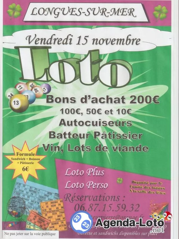 Loto a Longues sur Mer Anime par Chris Animation