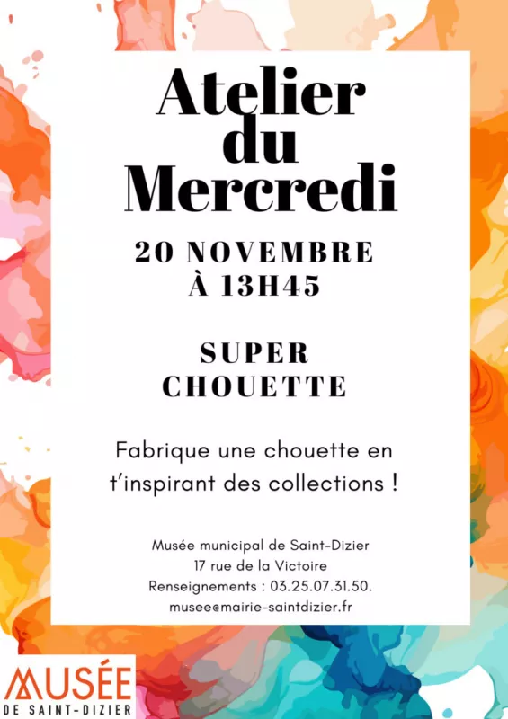 Atelier du Mercredi : Super Chouette 